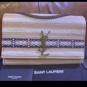 Saint Laurent Toile Berbere Shoulder Bag